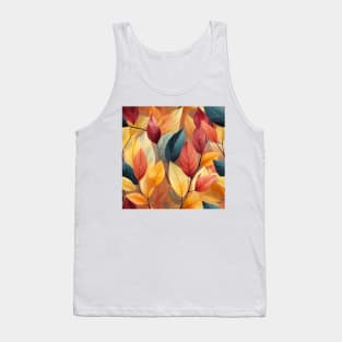 Autumn Leaves Pattern 12 Tank Top